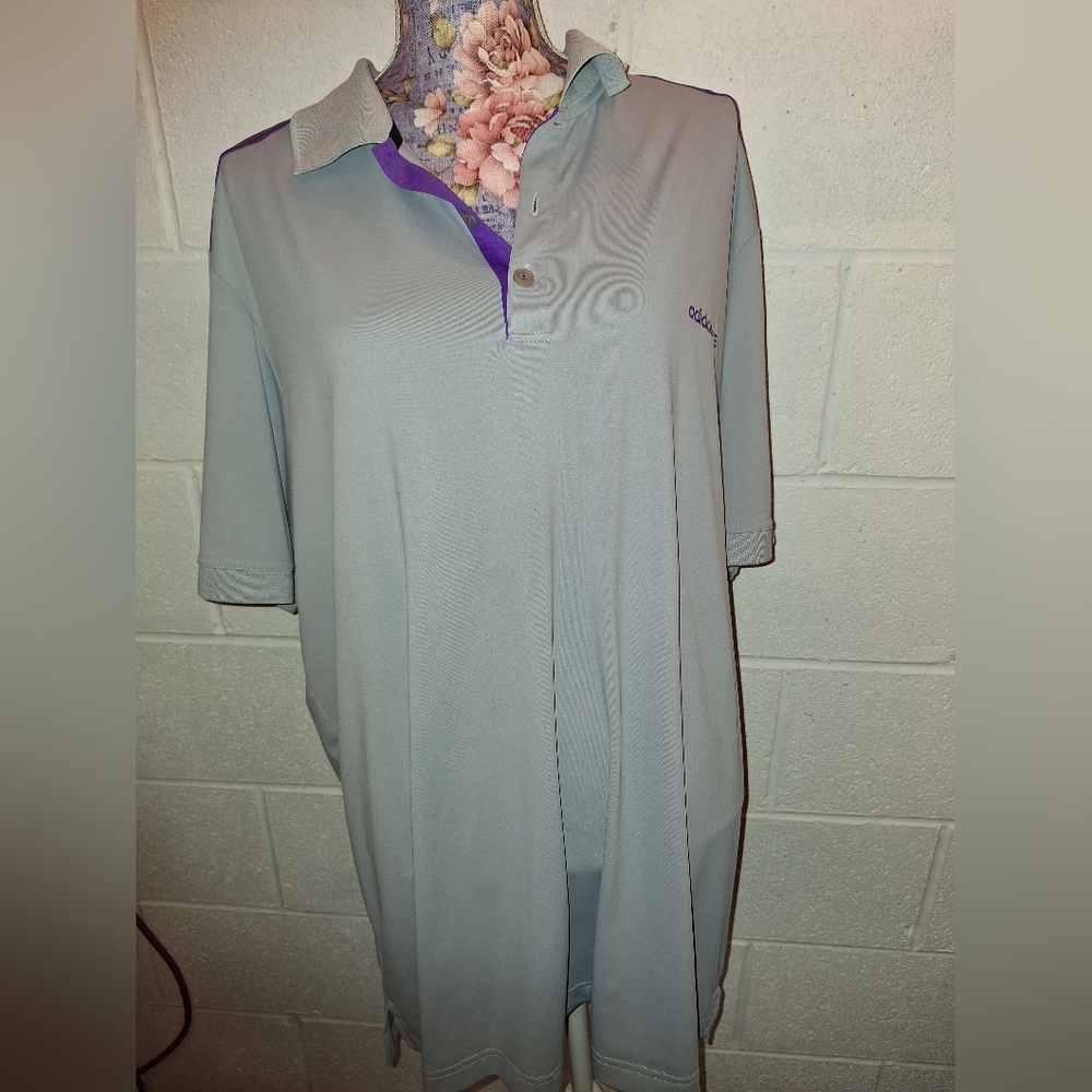 Adidas Grey & Purple Polo 2x